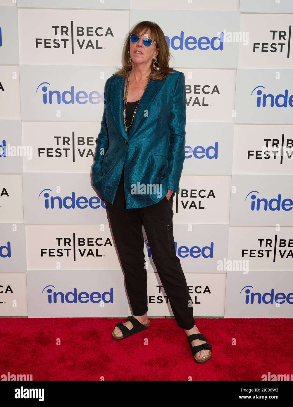 NEW YORK, NY, USA - 10 GIUGNO 2022: Jane Rosenthal partecipa al Festival Tribeca del BMCC, "Storytellers - Pharrell in Conversation". Foto Stock