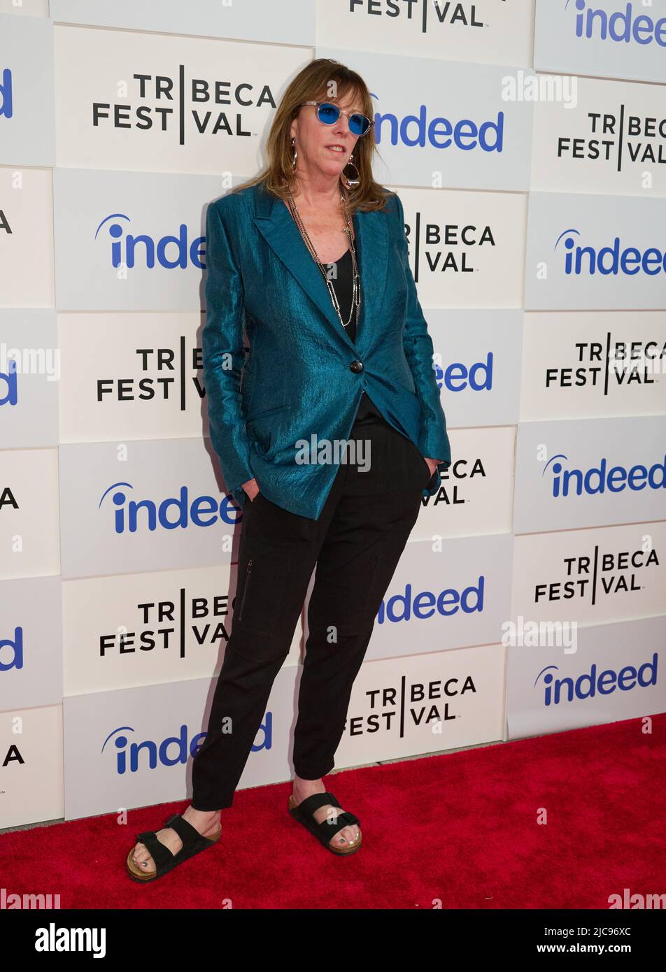 NEW YORK, NY, USA - 10 GIUGNO 2022: Jane Rosenthal partecipa al Festival Tribeca del BMCC, "Storytellers - Pharrell in Conversation". Foto Stock
