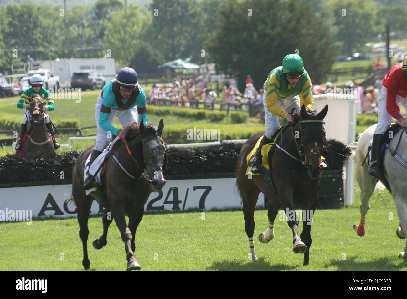 Iroquois Steeplechase 2022 gara annuale di beneficenza. Foto Stock