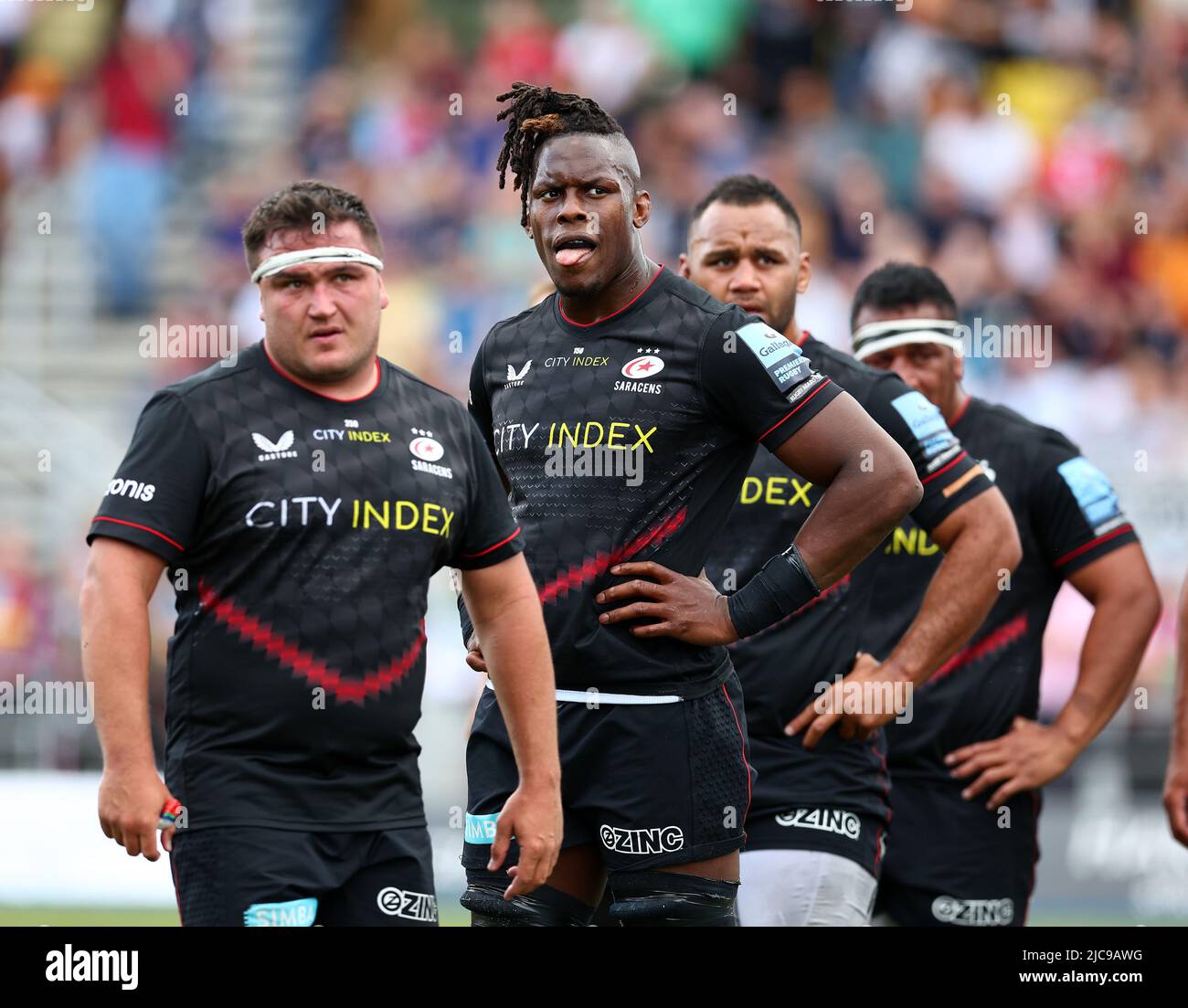 Londra, Regno Unito, 11th giugno 2022. Maro Itoje di Saracens guarda avanti durante la partita della Gallagher Premiership allo StoneX Stadium di Londra. Il credito d'immagine dovrebbe essere: David Klein / Sportimage Foto Stock