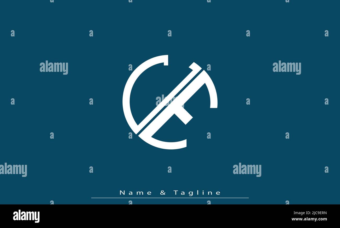 Lettere alfabetiche iniziali logo monogramma CE , EC Illustrazione Vettoriale