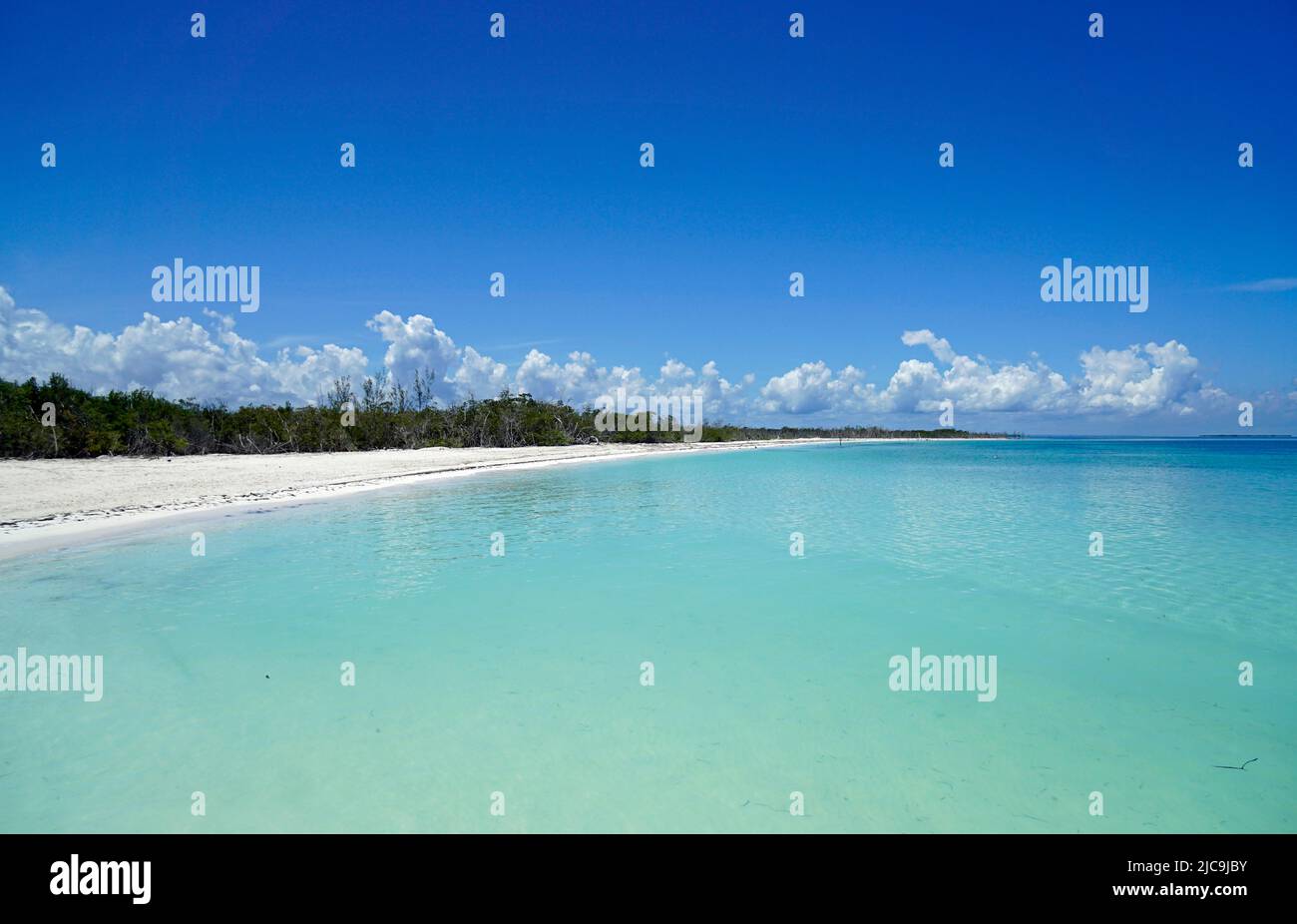 cayo blanco isola nel mare dei caraibi vicino a varadero Foto Stock