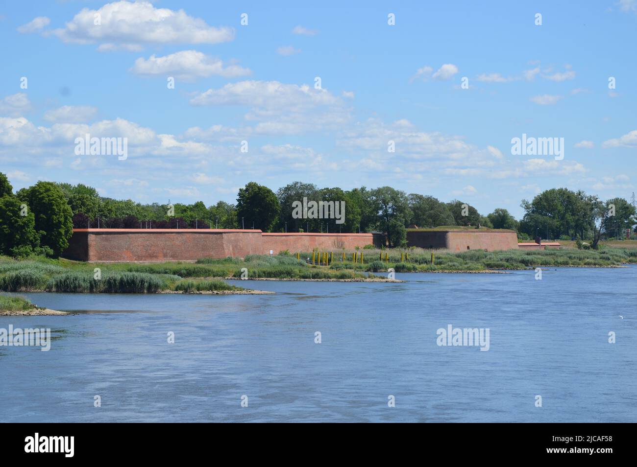 Kostrzyn upon Oder, Polonia - 10 giugno 2022 - la Fortezza di Kostrzyn è vicina al confine con la Germania. (Foto di Markku Rainer Peltonen) Foto Stock