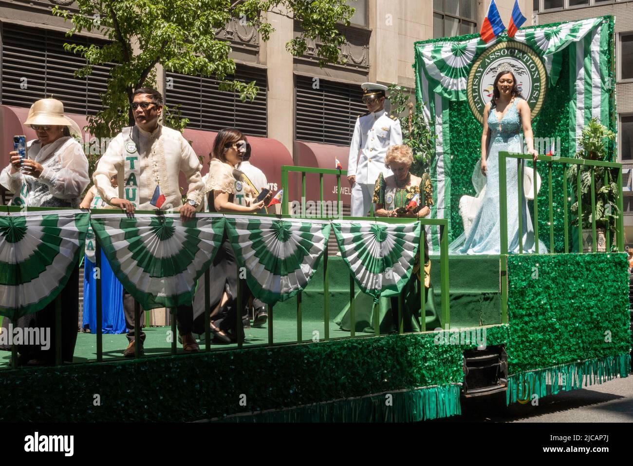 Indipendenza filippina parata del giorno negli Stati Uniti avrà luogo a Manhattan annualmente, New York City Foto Stock