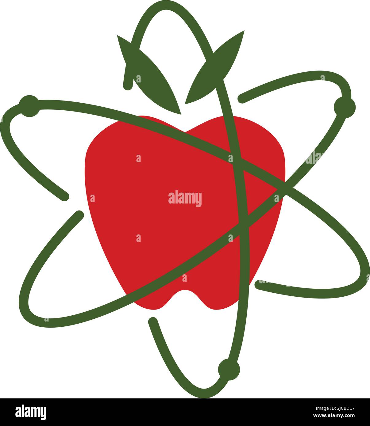 Icona del logo della tecnologia apple Illustrazione identità del marchio Illustrazione Vettoriale