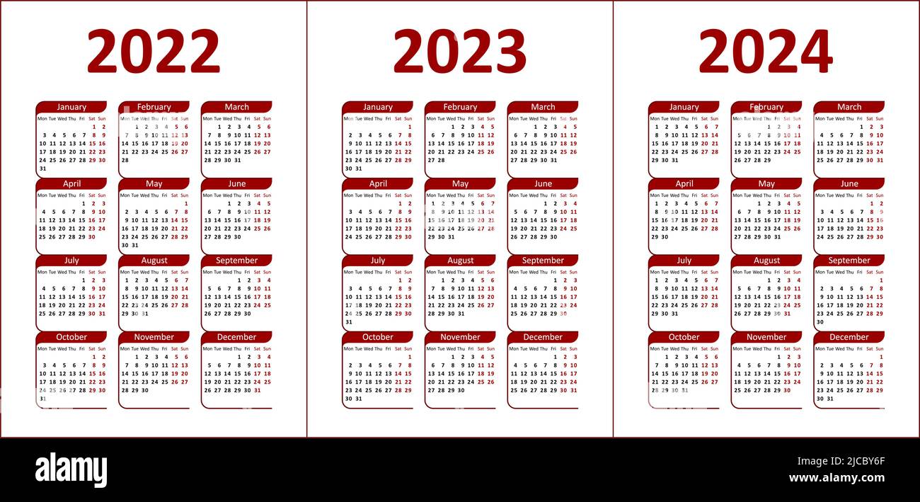 Calendario 2023 Immagini Vettoriali Stock - Alamy