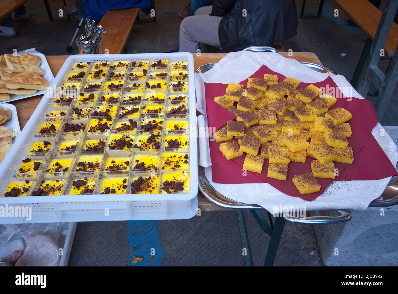 Dolci allo zafferano a Città della Pieve, Umbria Foto Stock