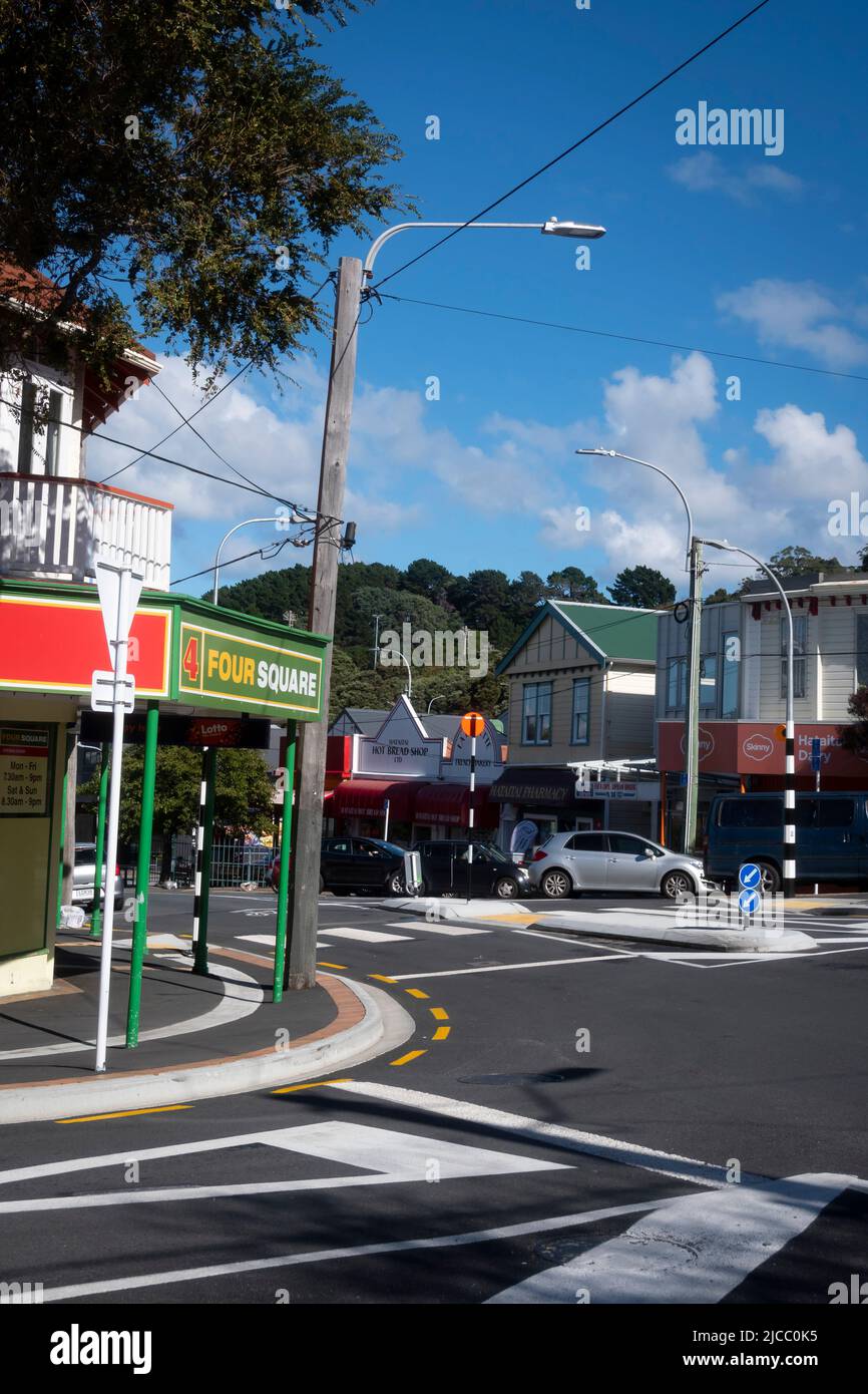 Suburban Center, Hataitai, Wellington, Isola del Nord, Nuova Zelanda Foto Stock