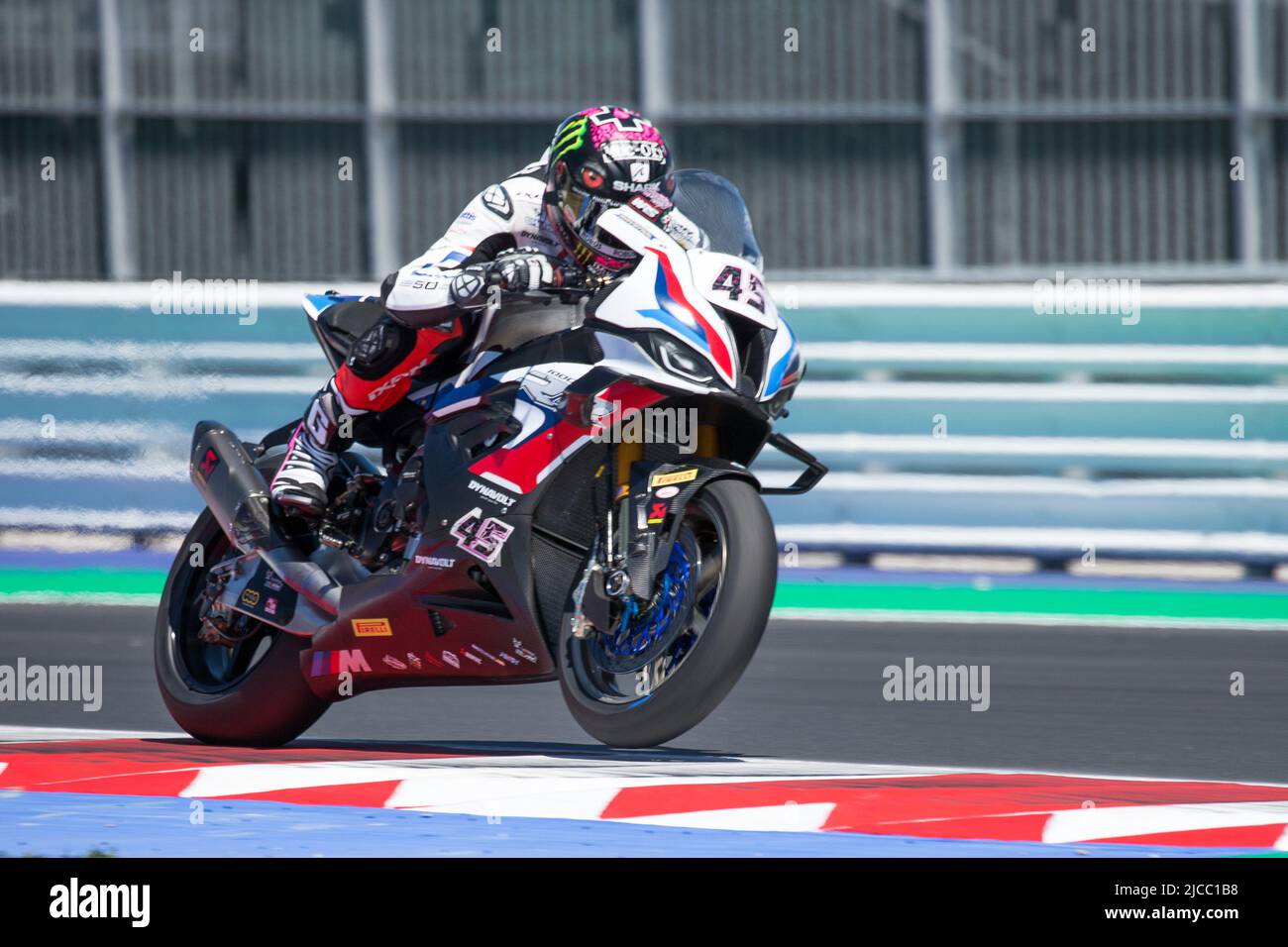 Misano World Circuit “Marco Simoncelli”, Misano Adriatico, 12 giugno 2022, #45 SCOTT REDDING (BMW Motorrad WSBK Team - BMW M1000RR) durante il Pirelli Emilia-Romagna Round FIM Superbike World Championship 2022 - Race2 - World Superbike - SBK Foto Stock