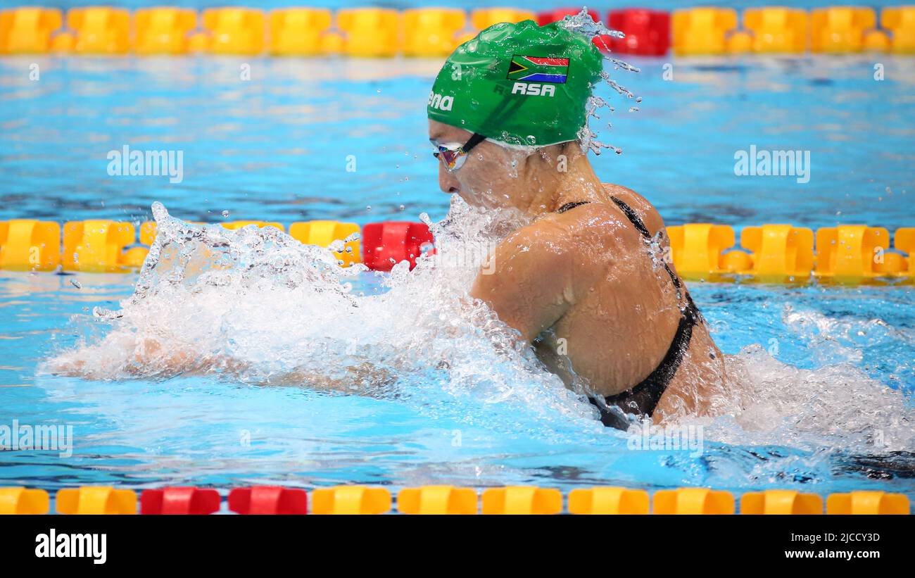 29th LUGLIO 2021 - TOKYO, GIAPPONE: Tatjana Schoenmaker del Sudafrica in azione durante i Semifinali di Strap femminile del 200m all'Olimpo di Tokyo 2020 Foto Stock