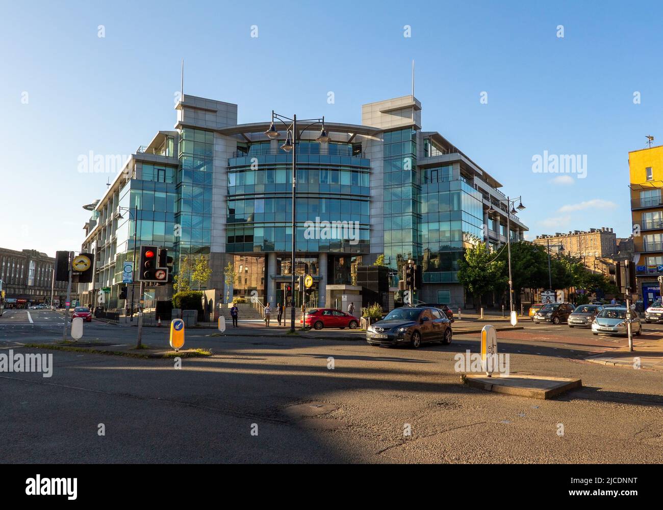 New Uberior House ( Bank of Scotland ) a Tollcross, nel centro di Edimburgo, Scozia, Regno Unito Foto Stock