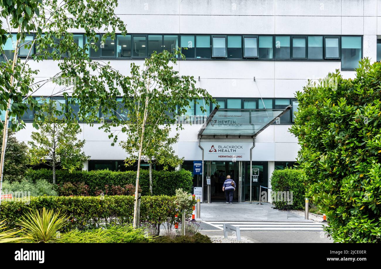 La Clinica Hermitage, Fonthill, Dublino, Irlanda, una clinica privata da 112 posti letto. Fa parte del Blackrock Hospital Group. Foto Stock