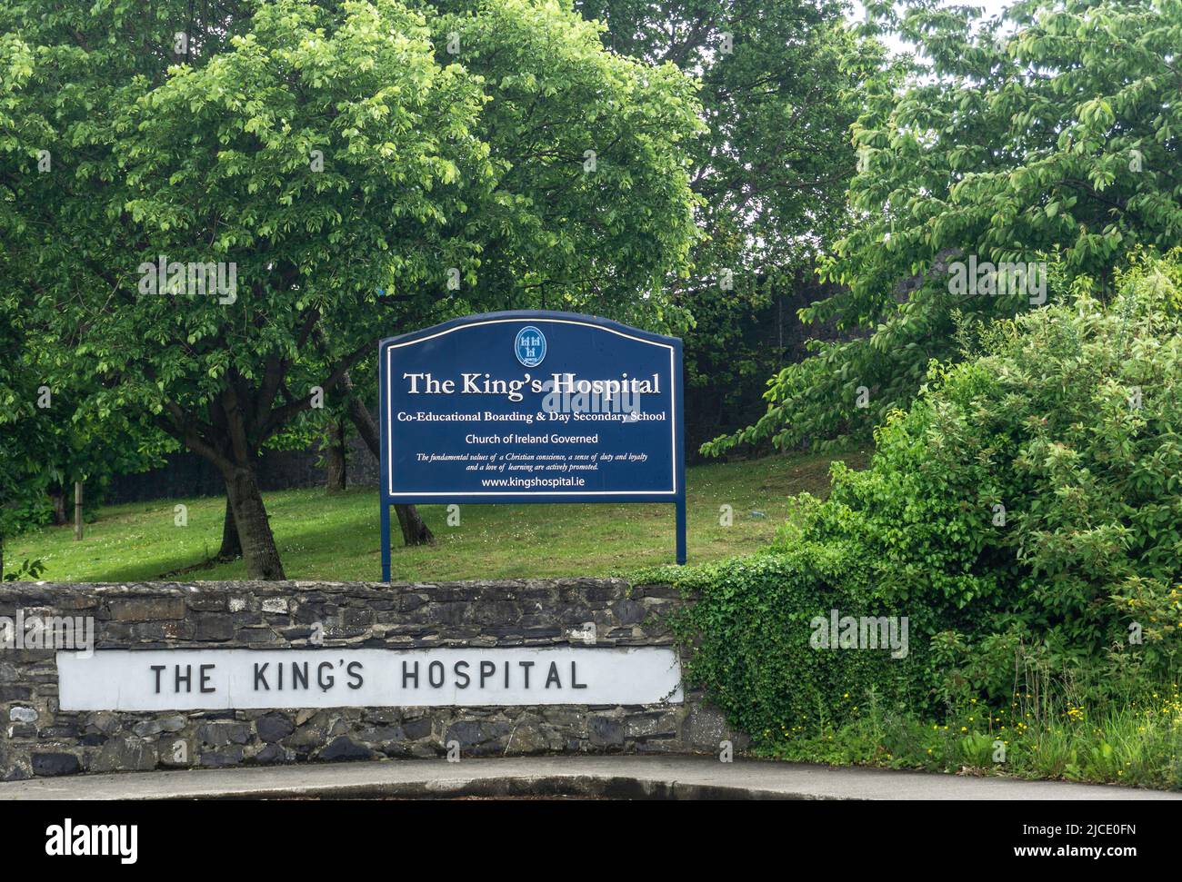 Il Kings Hospital, pensione e scuola secondaria di giorno a Palmerstown, Dublino, Irlanda. Un privato coeducativo, scuola della Chiesa d'Irlanda. Foto Stock