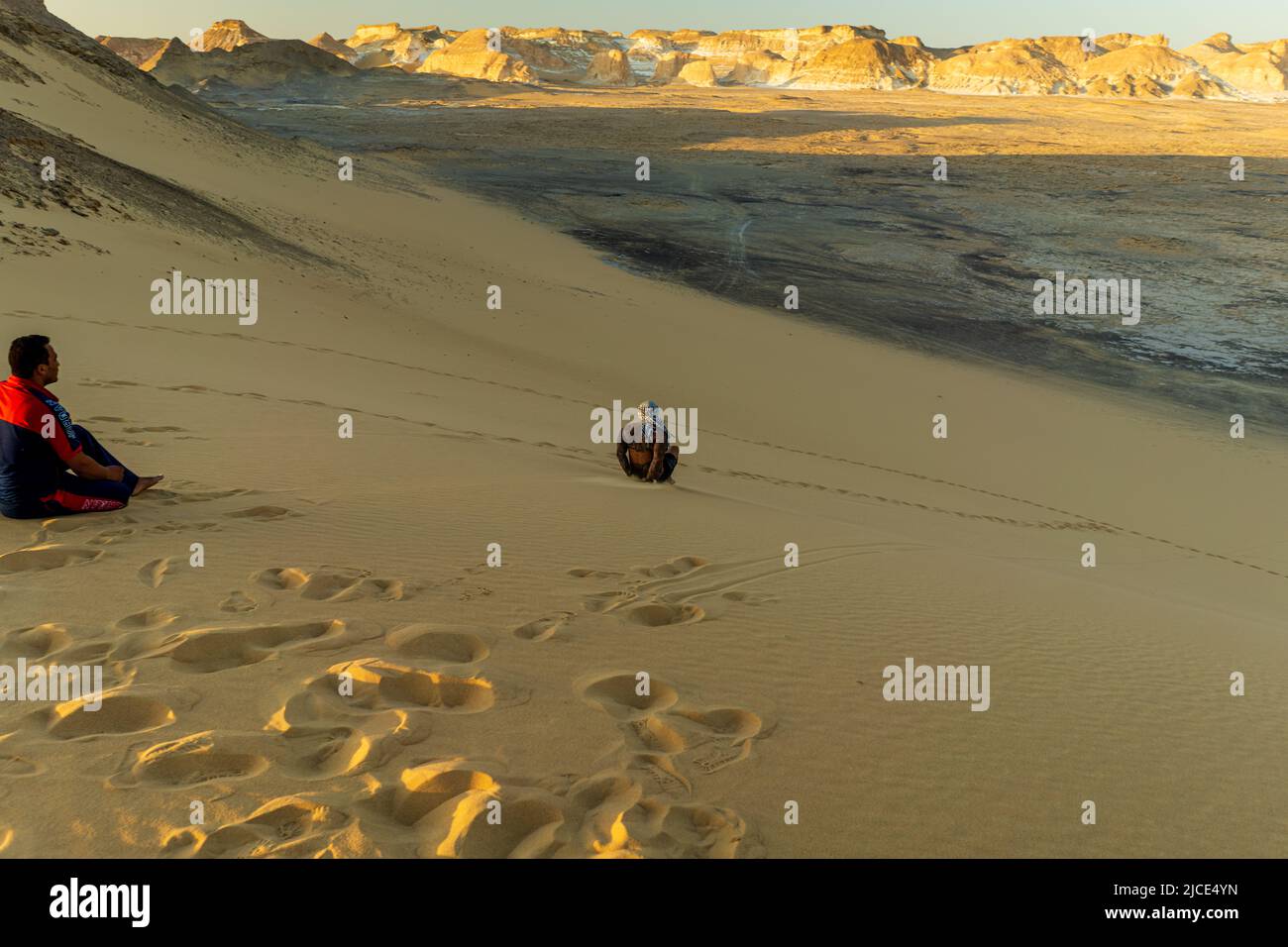 Il deserto Bianco - Egitto Foto Stock