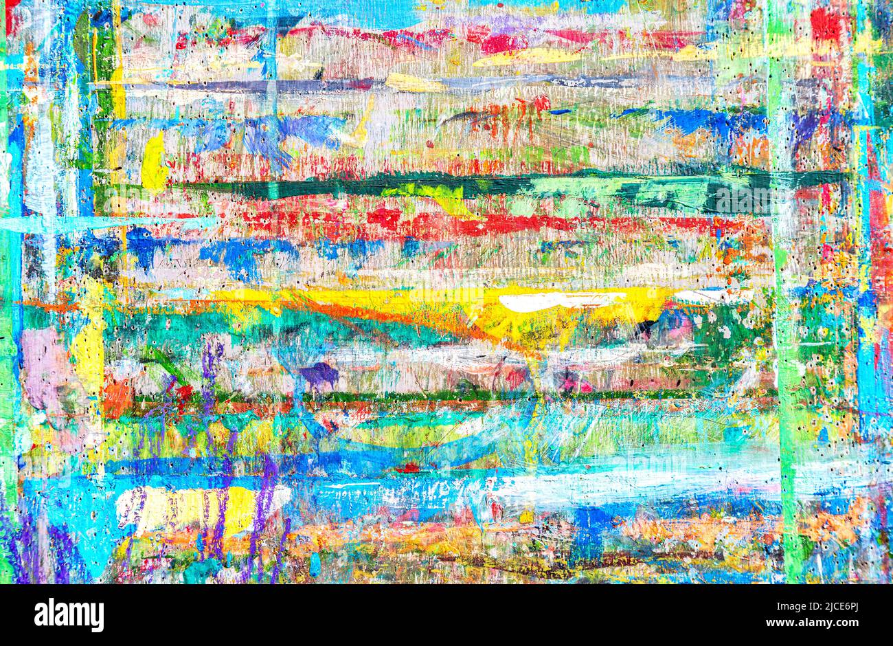Sfondo astratto di pitture striscio come texture per il design. Vernici ad olio di colori diversi come sfondo creativo Foto Stock