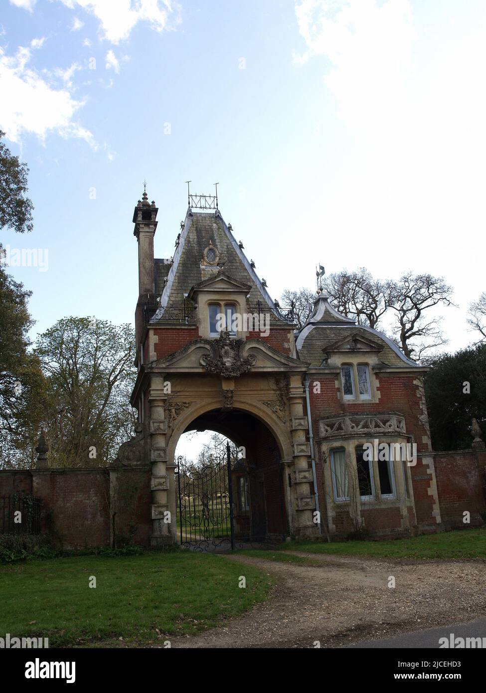 Brockenhurst Gatehose, North Lodge, Brockenhurst, Hampshire, Regno Unito Foto Stock