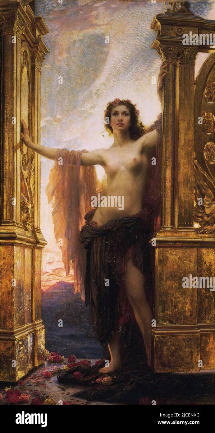 La dea greca dell'alba EOS (conosciuta nella mitologia romana come Aurora) di Herbert James Draper (1863-1920) Foto Stock