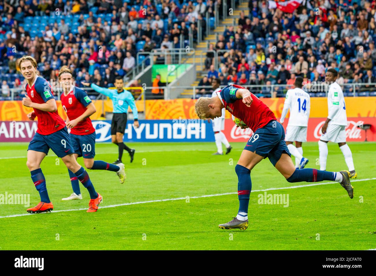 Erling Braut Haaland durante la Coppa del mondo FIFA U-20 nel 2019 Foto Stock