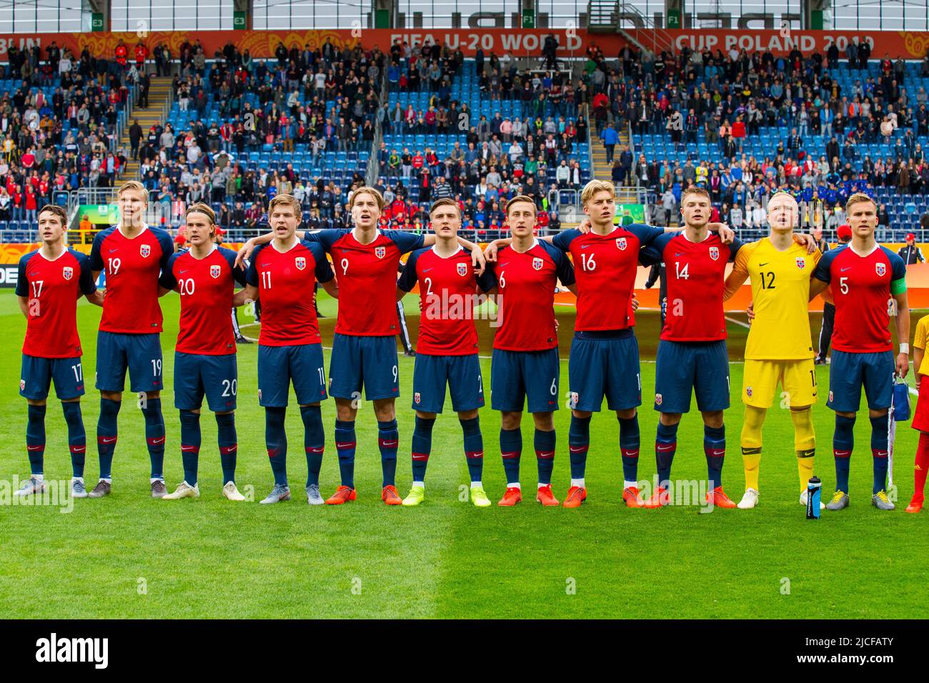 Erling Braut Haaland durante la Coppa del mondo FIFA U-20 nel 2019 Foto Stock