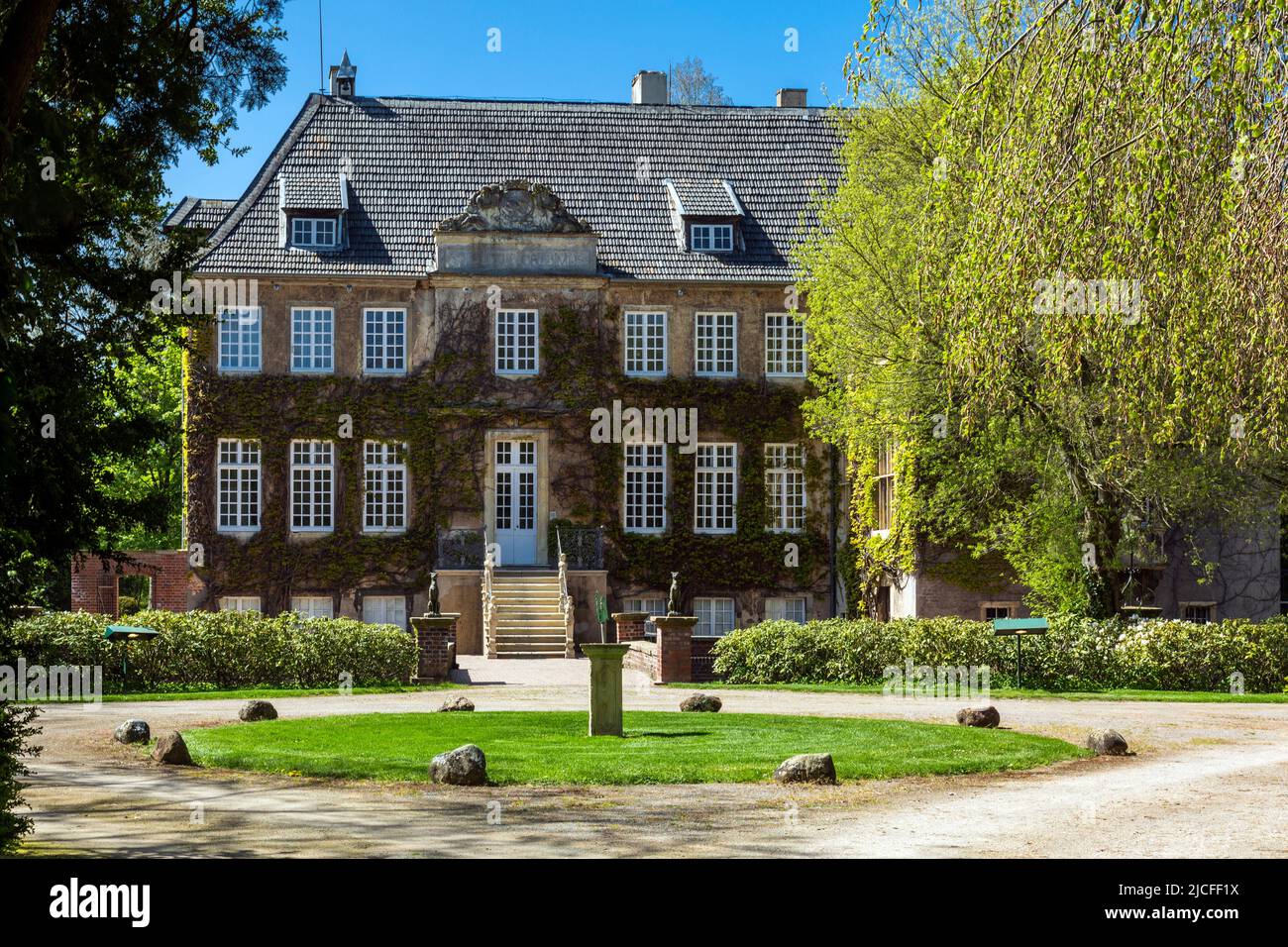 Germania, Senden (Westfalia), Muensterland, Westfalia, Renania settentrionale-Vestfalia, NRW, Senden-Boesensell, Haus Ruhr, maniero, barocco, costruttore Johann Conrad Schlaun, ex residenza aristocratica, oggi sede dell'evento Foto Stock