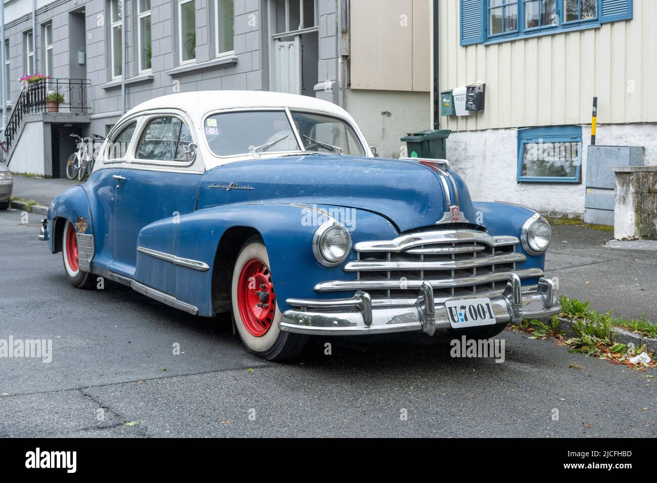 Auto d'epoca, 1948 Pontiac Silver Streak. Foto Stock