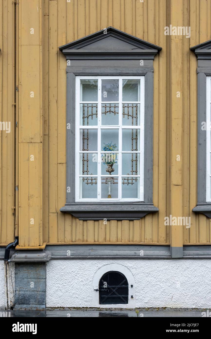 Norvegia, Trøndelag, Trondheim, facciata classicistica antica di Stiftsgarden. Foto Stock