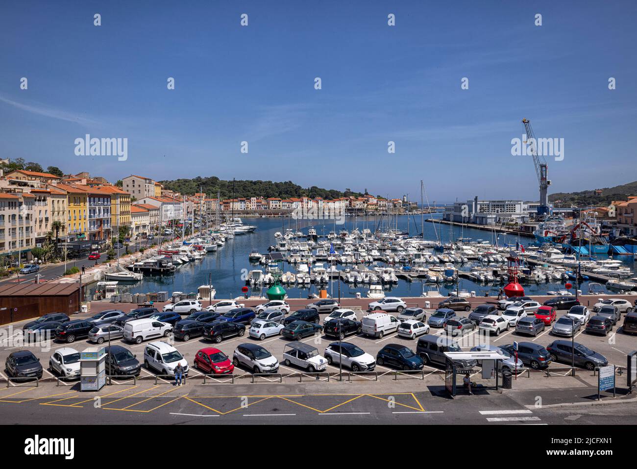 Porto di Vendres, Occitania, Francia. Foto Stock