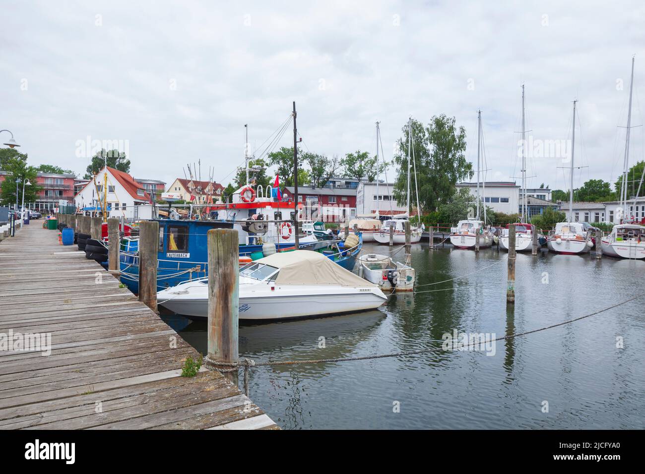 Port Lauterbach, Rügen, Meclemburgo-Pomerania occidentale, Germania Foto Stock