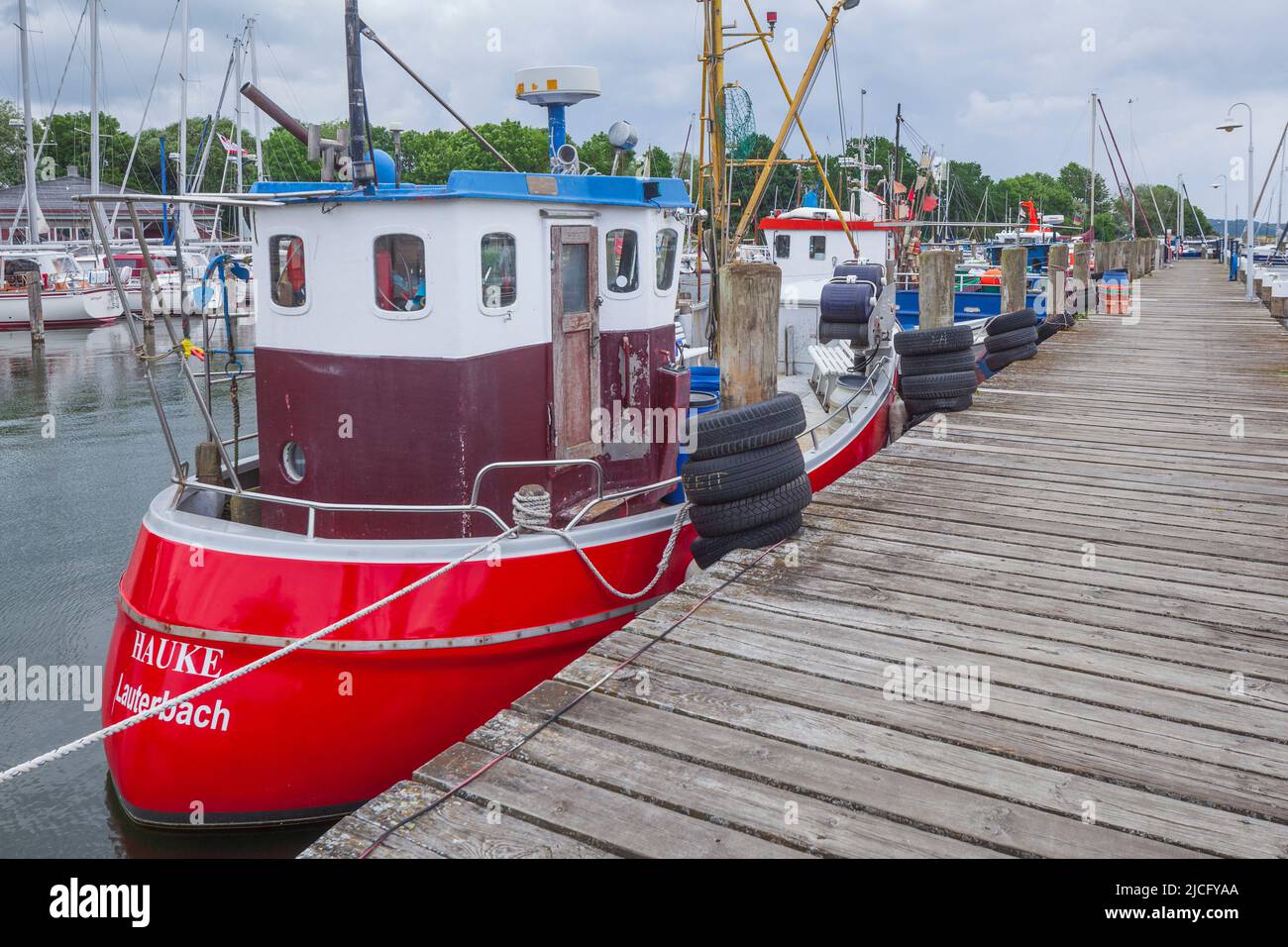 Port Lauterbach, Rügen, Meclemburgo-Pomerania occidentale, Germania Foto Stock