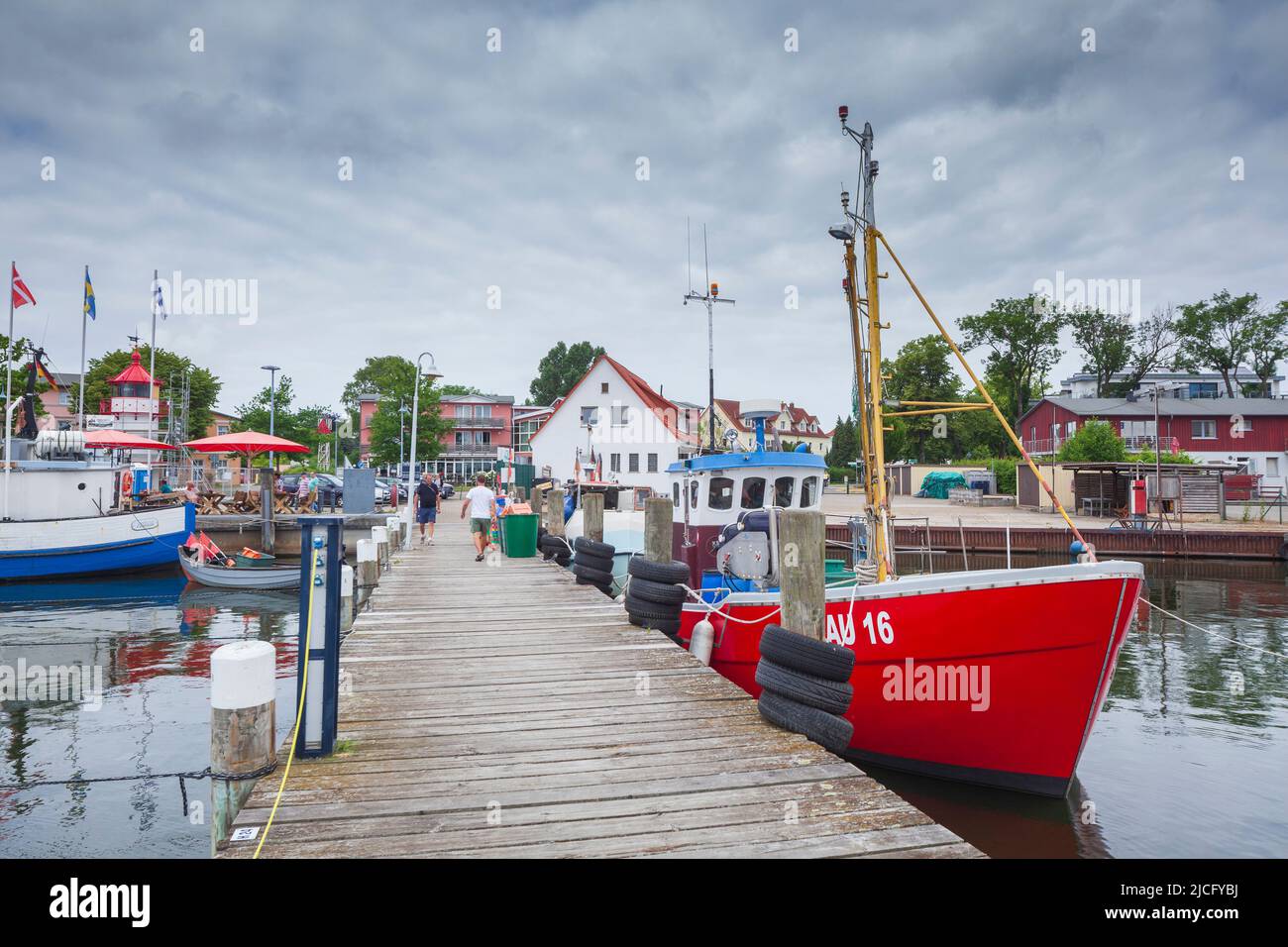 Port Lauterbach, Rügen, Meclemburgo-Pomerania occidentale, Germania Foto Stock