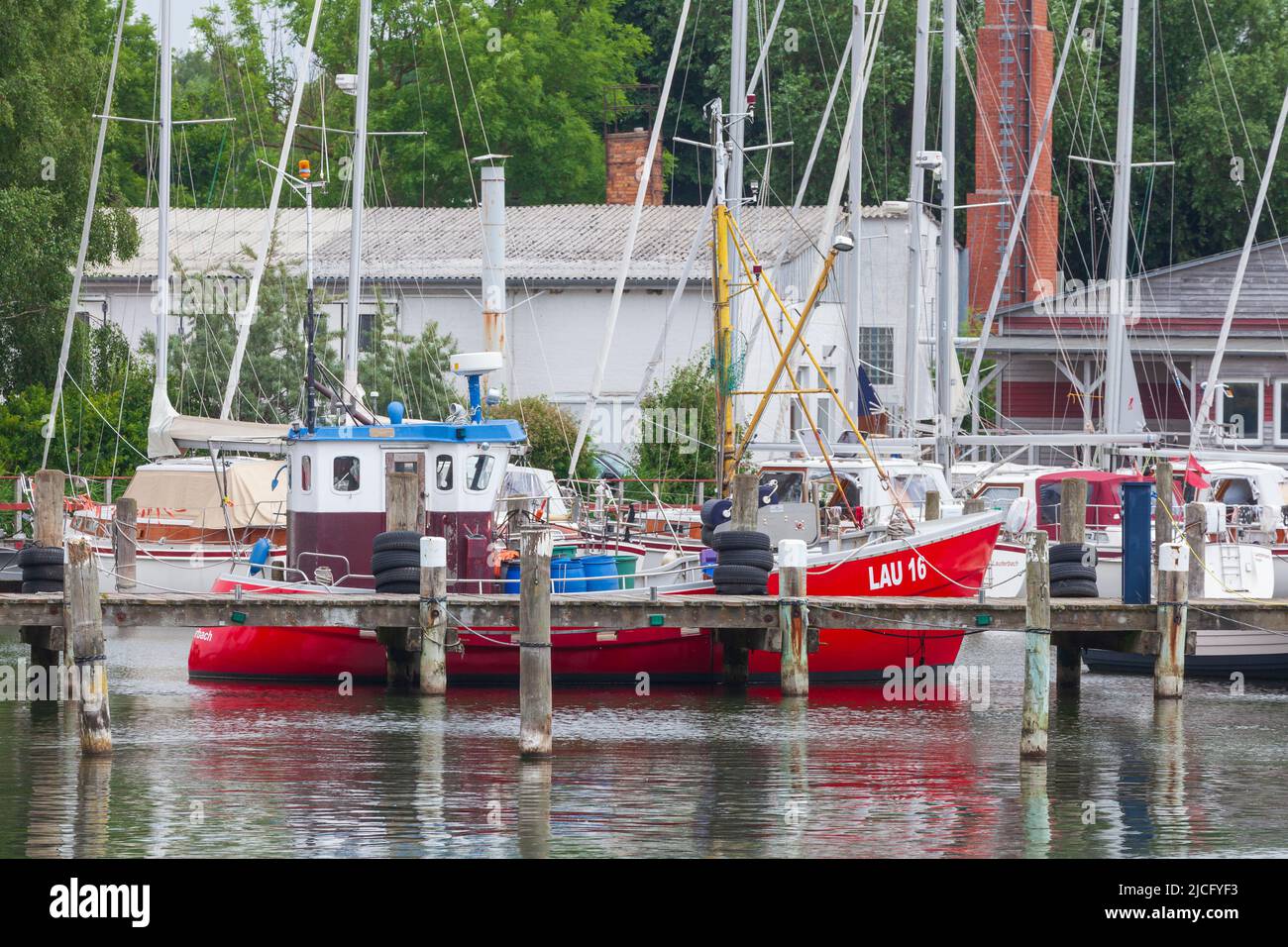 Port Lauterbach, Rügen, Meclemburgo-Pomerania occidentale, Germania Foto Stock