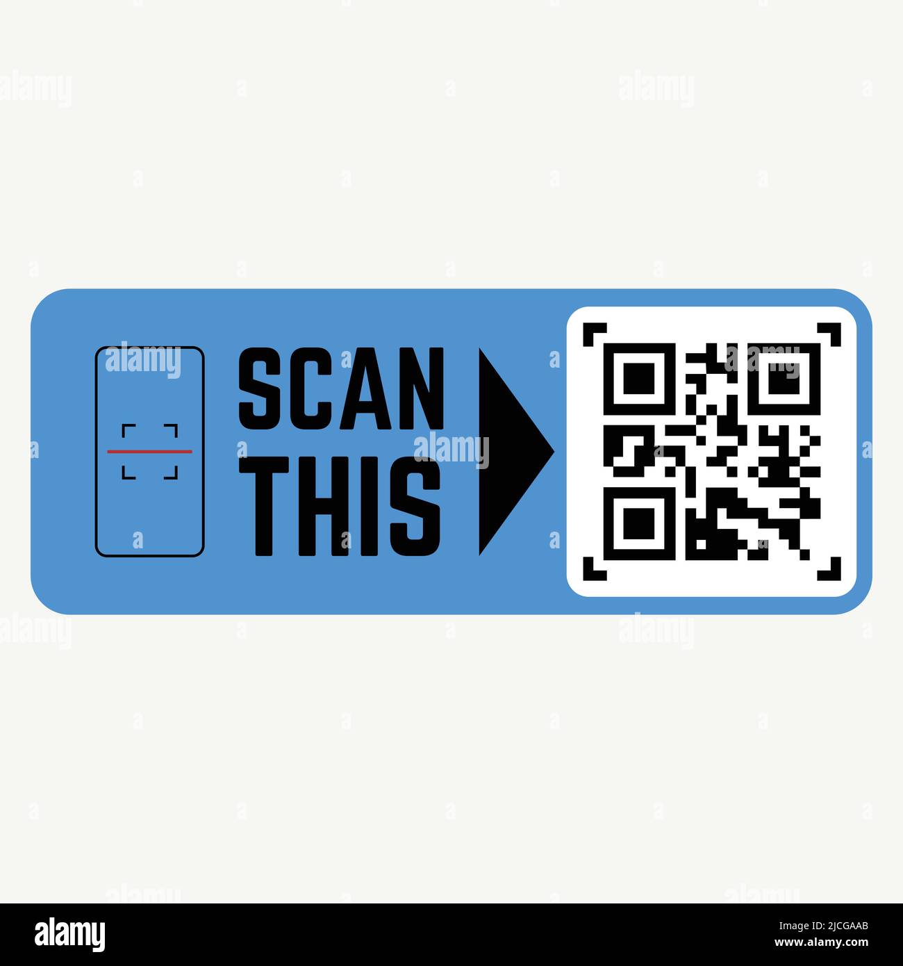 Etichetta codice QR Illustrazione Vettoriale