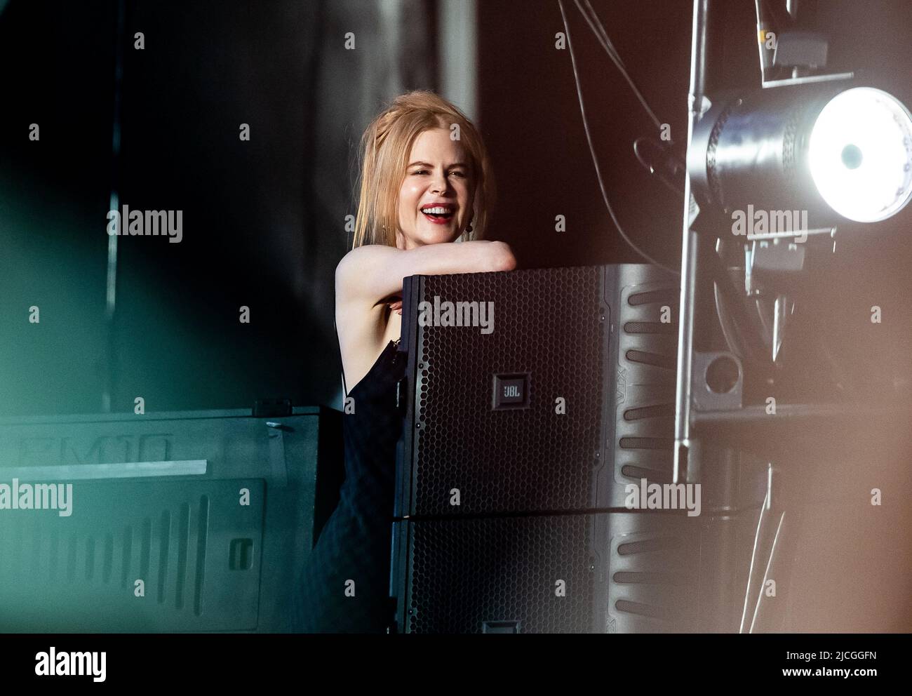 Nashville, Stati Uniti. 09th giugno 2022. Nicole Kidman ha visto le alghe laterali durante il giorno 1 del CMA Fest 2022 allo Stadio Nissan il 09 giugno 2022 a Nashville, Tennessee. Foto: Amiee Stubbs/imageSPACE/Sipa USA Credit: Sipa USA/Alamy Live News Foto Stock