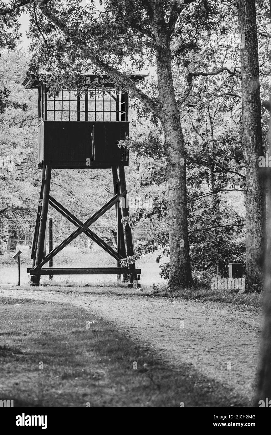 Ex concentrazione nazista tedesca nei Paesi Bassi, Westerbork, Drenthe Foto Stock