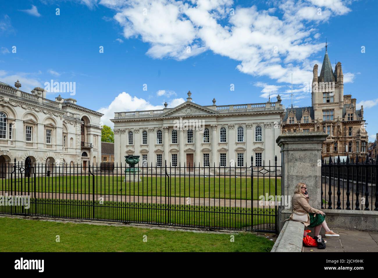 La mattina di primavera alla camera del Senato di Cambridge, Inghilterra. Foto Stock
