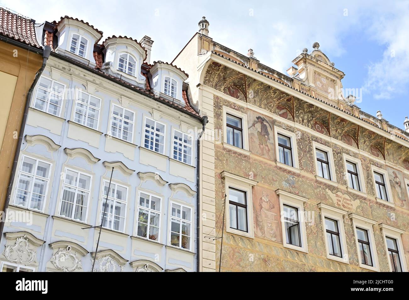 Lo skyline della città vecchia di Praga. Foto Stock