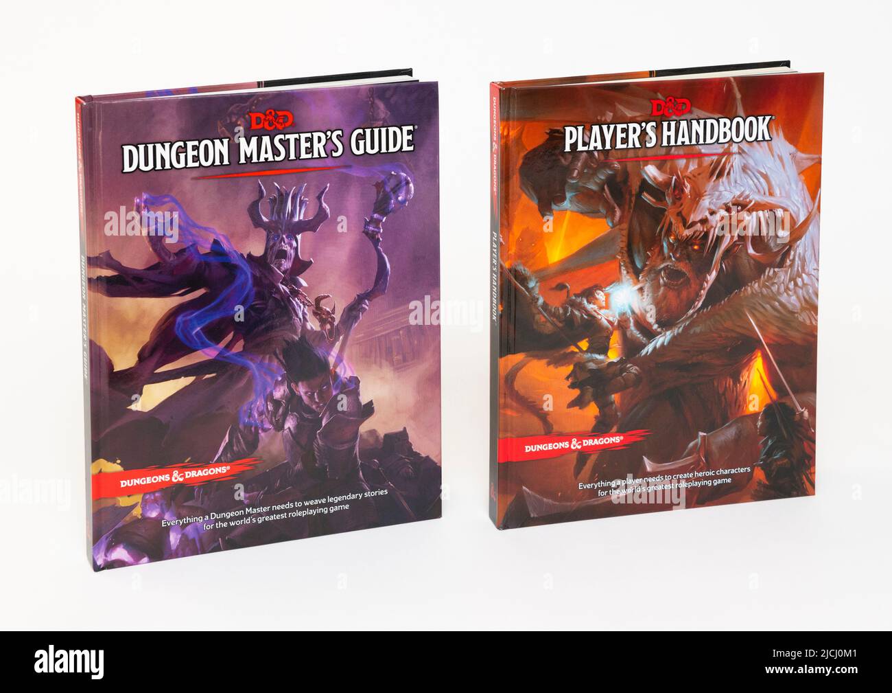 Manuale del giocatore di Dungeons and Dragons e Guida del Maestro di Dungeon. Foto Stock