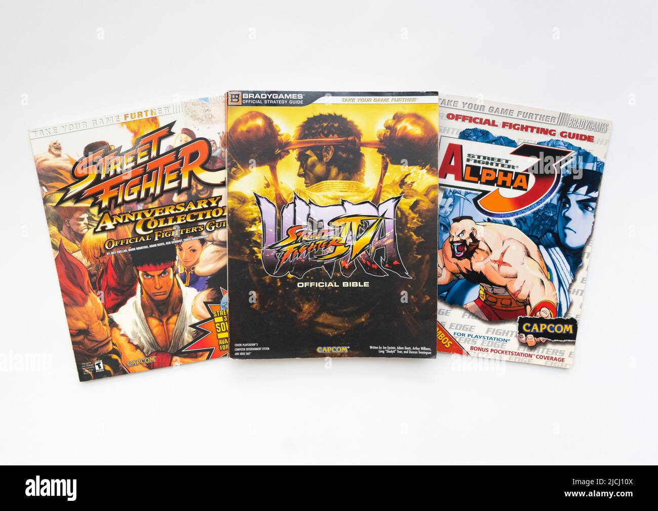 Guide ufficiali di strategia di Street Fighter, pubblicate da Brady Games. Foto Stock