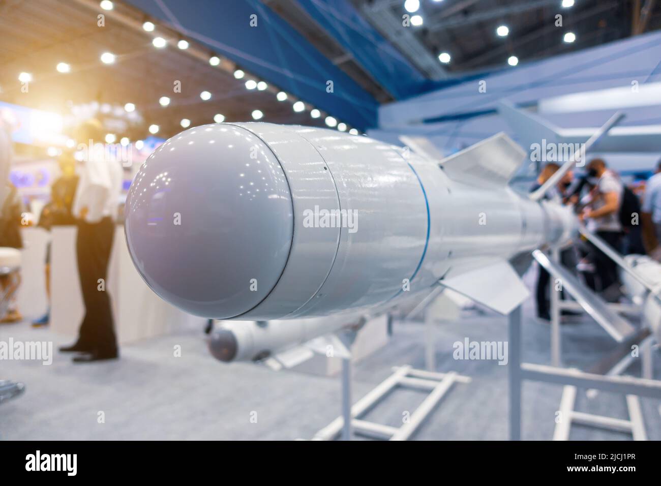 Aviazione guidata Air-to-Air massiccio. Missile a medio raggio per intercettare gli obiettivi aerei. Foto Stock