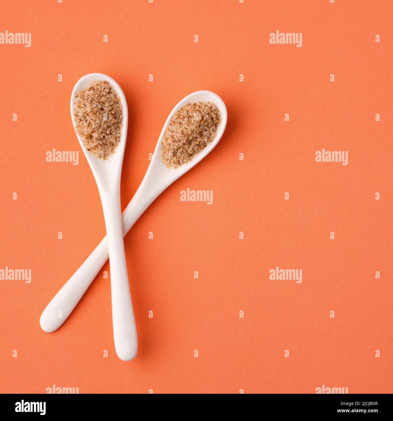 Fibra di guscio di Psycho asciutta per alleviare la costipazione Foto Stock