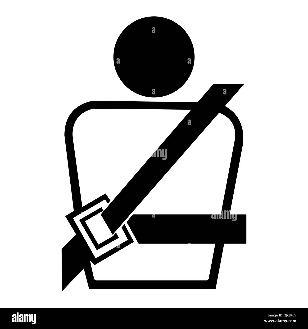 Icona PPE.indossare un simbolo della cintura di sicurezza isolare su sfondo bianco,illustrazione vettoriale EPS.10 Illustrazione Vettoriale