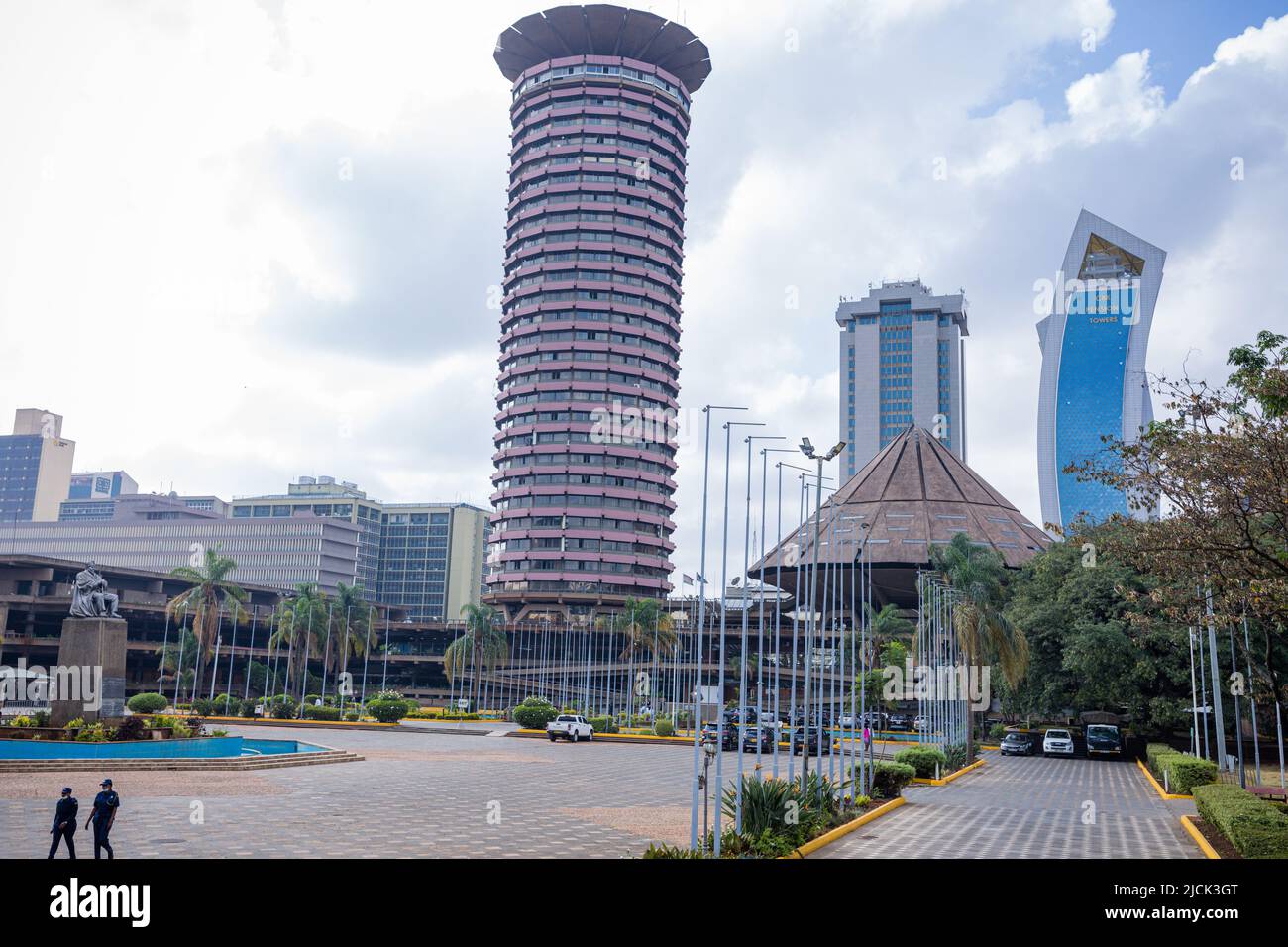 Nairobi Capital City County Streets paesaggi urbani Skyline grattacieli edifici moderni paesaggi strutture architettoniche punti di riferimento Towers Travel Outdoor Foto Stock