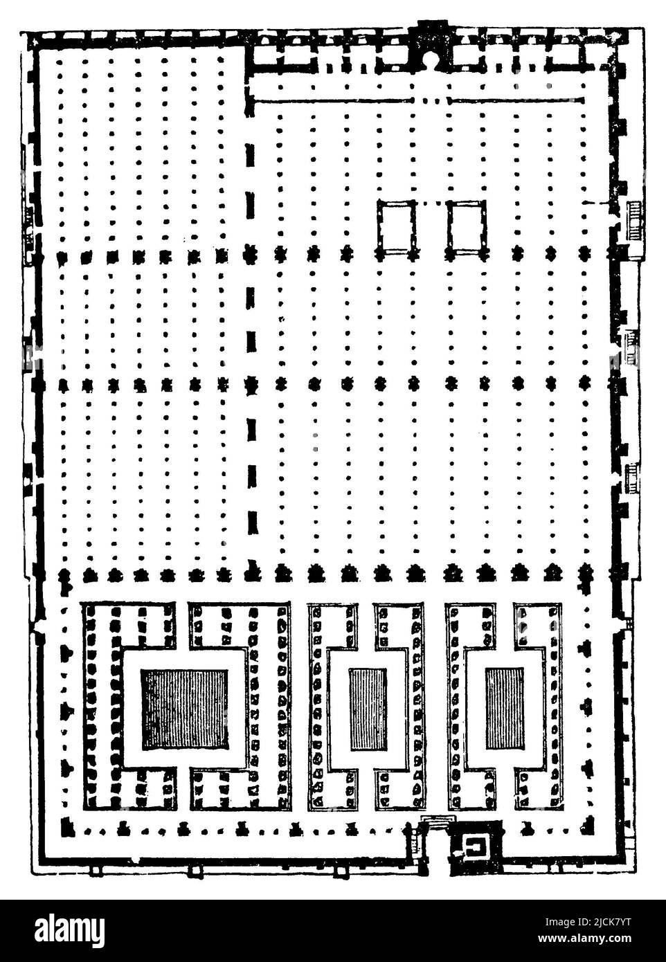 Mezquita Catedral, Spagna, piano, , (enciclopedia, 1898), Moschee von Cordoba, Spanien, Grundriss, Mosquée-cathédrale de Cordoue, Espagne, plan de base Foto Stock