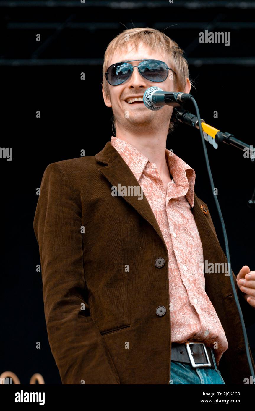 Neil Hannon - The Divine Comedy, V2006, Hylands Park, Chelmsford, Essex, Regno Unito - 19 agosto 2006 Foto Stock