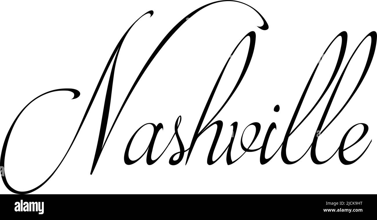Illustrazione del simbolo di Nashville su sfondo bianco Illustrazione Vettoriale