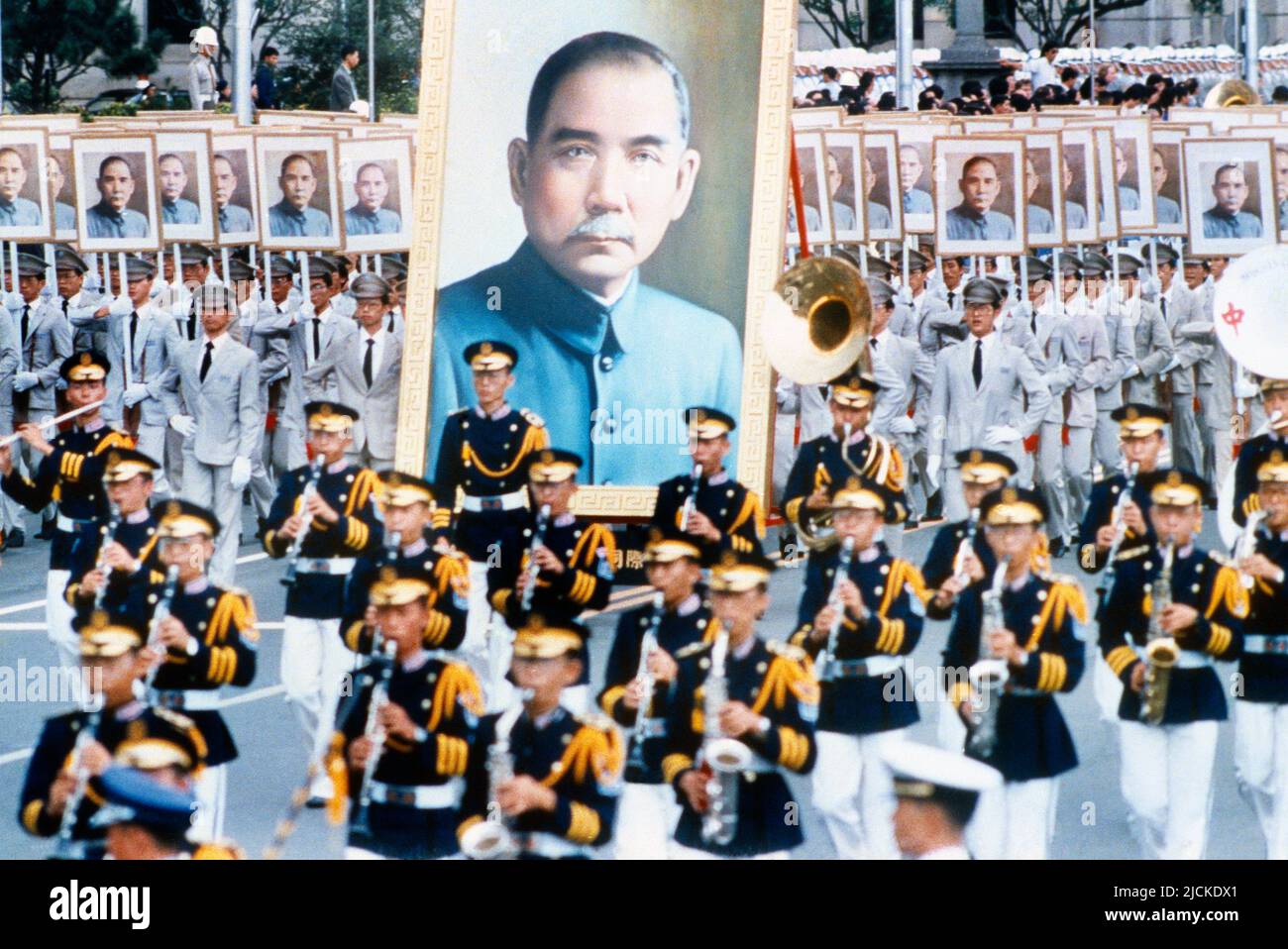 Compleanno di Taiwan Sun Yat-sen nelle celebrazioni del 12th novembre che commemorano il primo Presidente della Repubblica di Cina Foto Stock