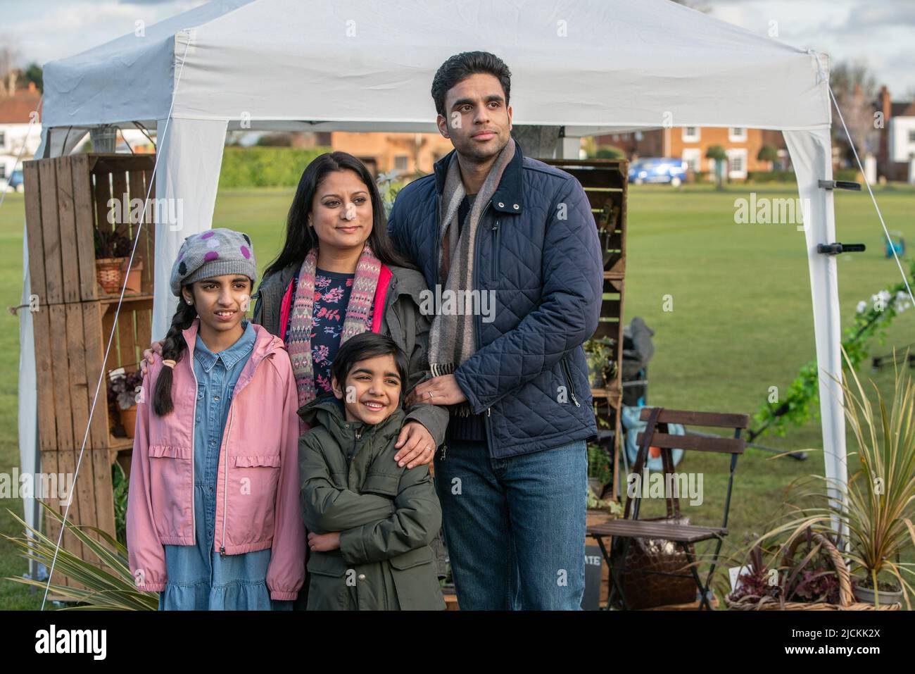 Raj Bajaj di Midsomer uccide gli omicidi dello Spaventapasseri Foto Stock