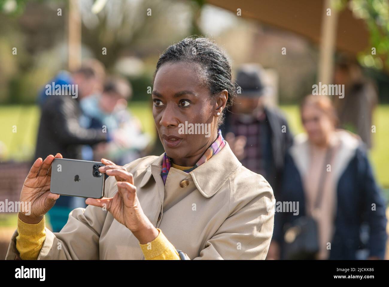 Jacqueline Boatswain negli omicidi di Midsomer. "Gli omicidi dello Spaventapasseri" Foto Stock