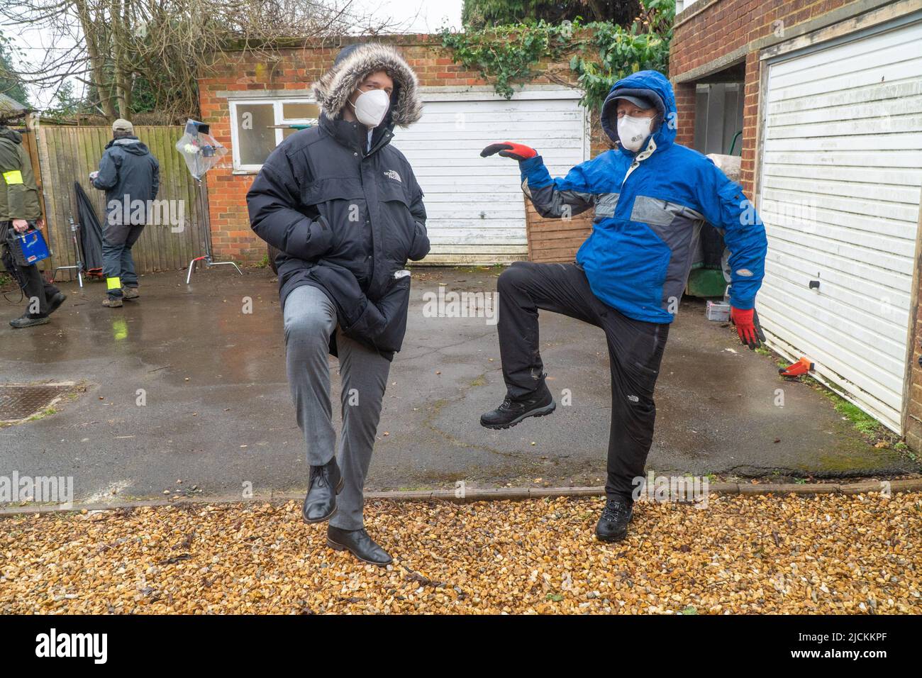 Dietro le quinte degli omicidi di Midsomer gli omicidi di Scarecrow Foto Stock