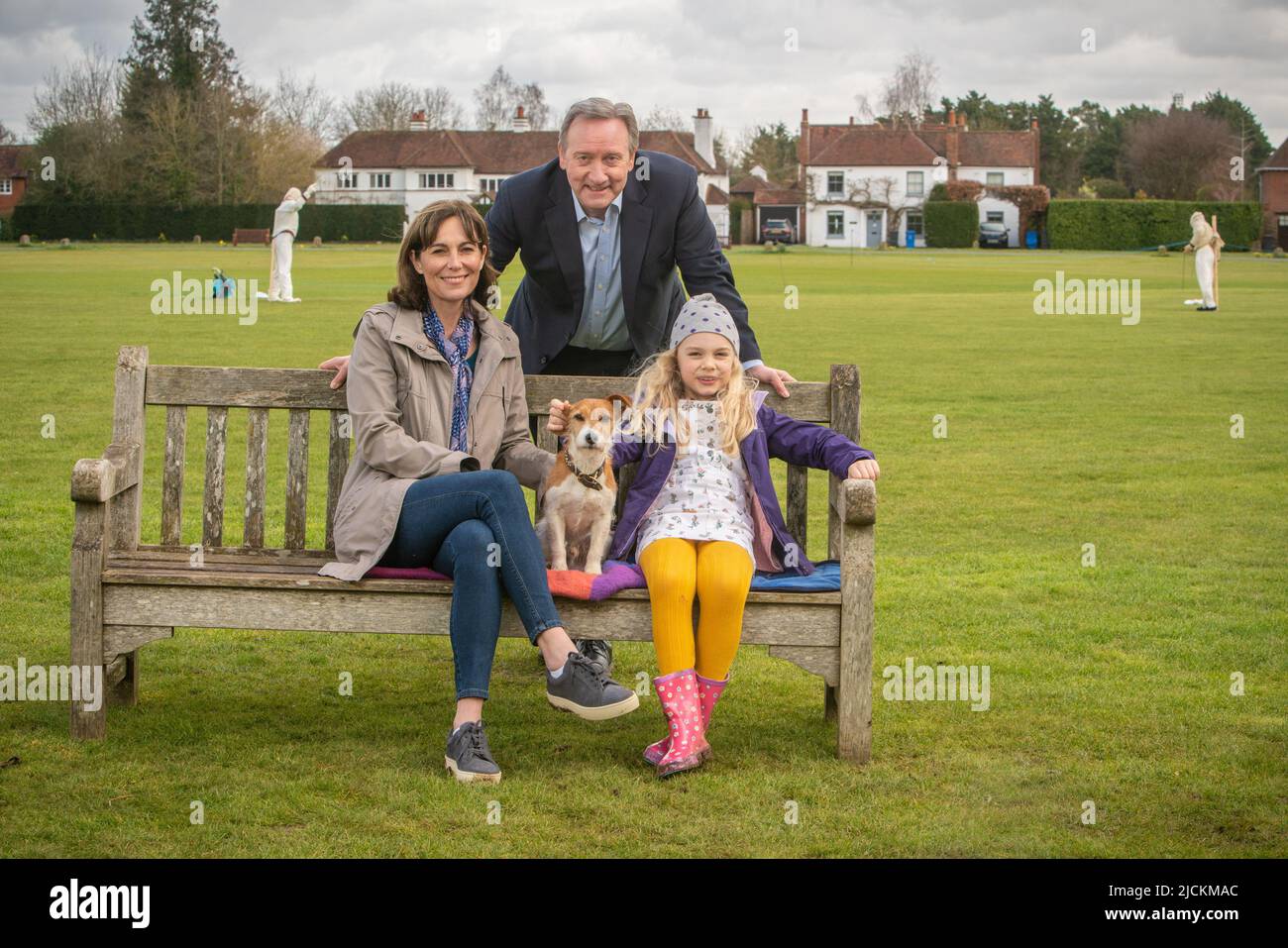 Dietro le quinte degli omicidi di Midsomer gli omicidi di Scarecrow Foto Stock